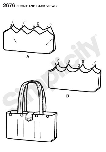 Simplicity 2676 patron accessoires avec guides de coupe précis