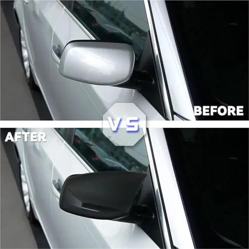 Capuchon Rétroviseur BMW E63 E64 Rénover Boîtier Plastique Rayé Noir - 3