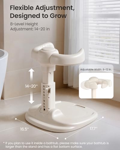 Image of GROWNSY Baby Bath Stand & Foldable Shower Stand for Baby 6 Months And Up