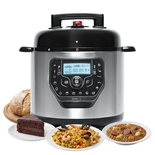 Cecotec Olla Programable Multifunción 6 Litros GM Modelo H Deluxe Daily. 1000W, Incluye Báscula y Tapa Advance, 19 Funciones, Cubeta Excelsior Antiadherente, Programable 24h, Modo ECO, Recetario