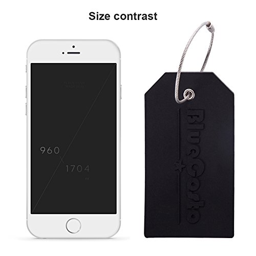 CSTOM 2x Etichette per Valigie Bagaglio Targhette