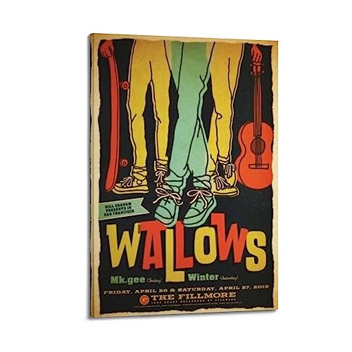 VZRSQZK SDFF Wallows Poster Poster Decoration Painting Poster Decorative Painting Canvas Wall Posters And Art Picture Print Modern Family Bedroom Decor Posters 08x12inch(20x30cm)