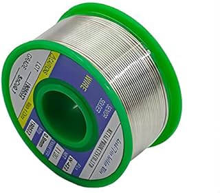 Skyzone Lead Free Solder Wire, 0.8mm Solder Wire, Solder Ribbon Rosin Core Flux Sn 99.3% CU 0.7% For Electronic Component Soldering and DIY (50g)