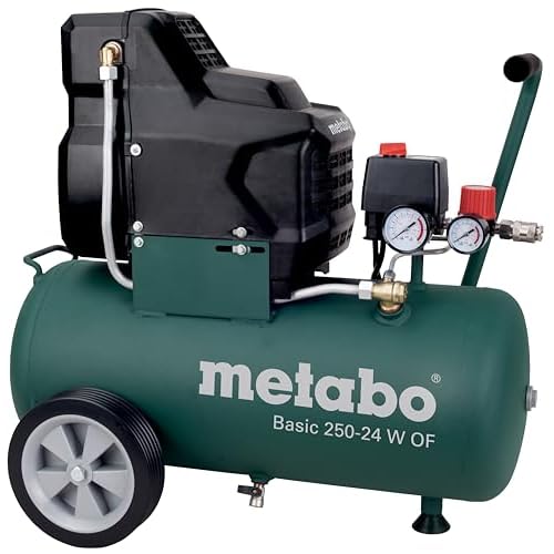 Metabo Kompressor Basic 250-24 W OF 1,5kW, 8 bar, 24l, für Einphasen-Wechselstrom
