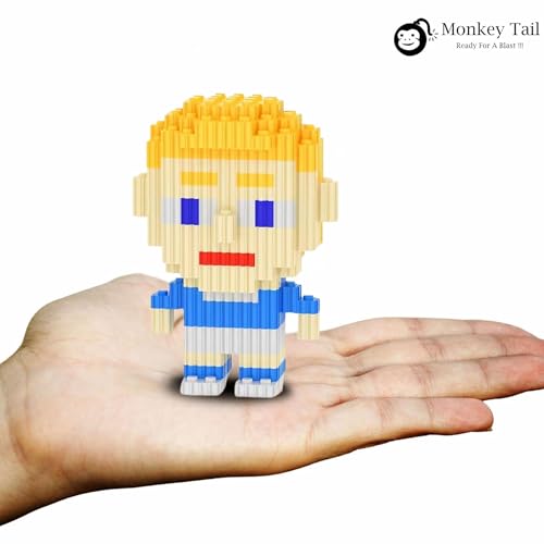 MONKEYTAIL DIY Building Blocks Mini Figure - Football Player Haaland | Fun Activity Toy for Little Football Fans | Birthday Gift for Kids Age 7+, 560 Pcs