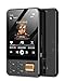 AGXOV 128GB Lettore MP3 Bluetooth, MP3 Lettore Musicale con Cuffie, Dittafono, Suono HiFi, Schermo a Colori da 2,4 Polliciideale per Sport, Nero