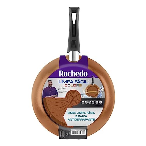 Frigideira Antiaderente Rochedo Limpa Fácil Colors 24cm