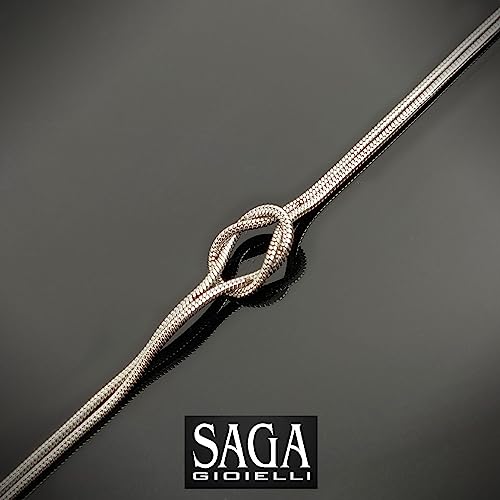 SAGA GIOIELLI® Bransoletka Unisex Węzeł Mama Tata Chłopak Najlepszy Przyjaciel Stal, Stal nierdzewna