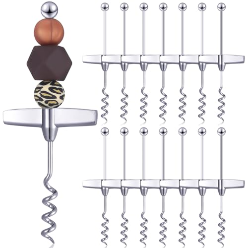 Filltouch 15 Pcs Travel Corkscrew Wine Opener Beaded Handle for Bar