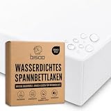 Bisoo Zauberlaken Spannbettlaken Wasserdicht 90x180 Weiß für Kinderbett