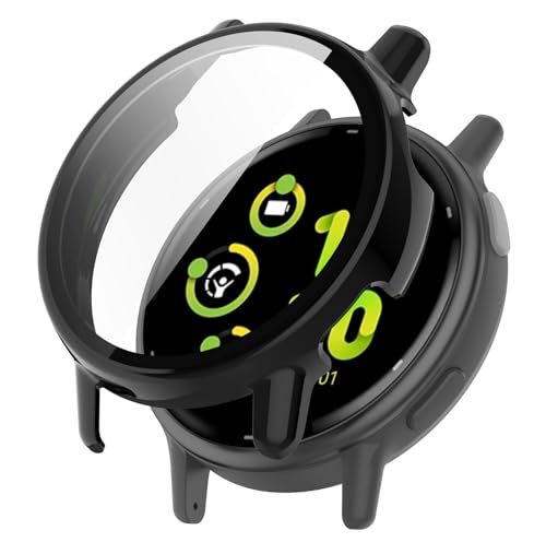 SHEAWA for Garmin(�K�[�~��) vivoactive 5 �P�[�X �J�o�[ PC+�����K���X�t�B���� 9H�d�x �݊��i �S�ʕی� ��̌^�ی�P�[�X �ی�J�o�[ �ϏՌ� �A�N�Z�T���[ (�u���b�N)