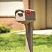 Architectural Mailboxes Classic Plastic Mailbox and Post Kit, GCL100MAM, Mocha