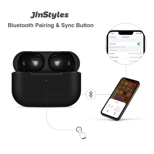 Image of Replacement Charging Case Compatible for AirPods Pro 1 /2, Black | Wireless & Light-ning, 660mAh Battery, without Earbuds