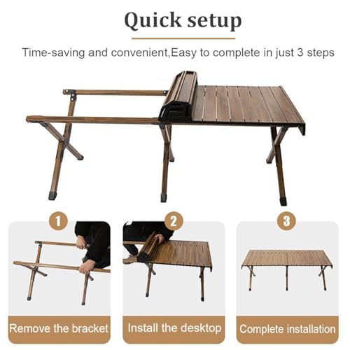 Mesa de comedor plegable portátil, juego de mesa extensible para espacios pequeños, ligera, fácil de llevar, ideal para camping, picnics y reuniones al aire libre