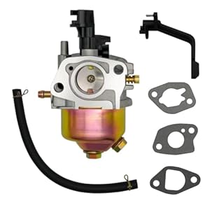 Strongthium Petrol Generator Carburetor for Honda GX160 GX200 5.5HP 6.5HP Clone Engine Fits Clarke SGS Champion Hyundai Wolf 196cc 212cc 2.2kW 2.5kW 3kW 3.5kW 4kW Generators with 3 Gaskets & Fuel Line