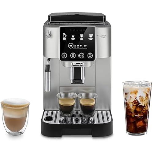 De'Longhi Magnifica Start Automatic Espresso Machine, Milk Frother, Silver