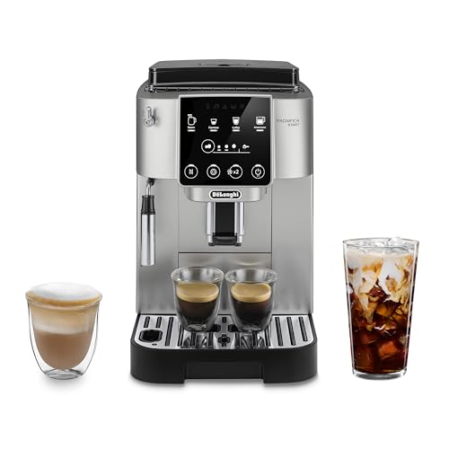 De'Longhi Magnifica Start Automatic Espresso & Coffee Machine with Manual Milk Frother for Latte, Cappuccino, Built-in Grinder, Silver, ECAM22022SB by De'Longhi - Used condition