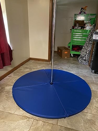 Tapis de sécurité pour pole dance pliable bleu pour studio et maison - 7