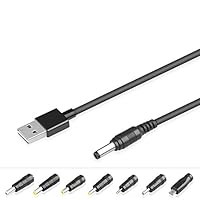 HKY Universal USB Kable, Netzteil USB-A Stecker auf DC-Hohlstecker, Transfer Konvertor Kabel USB Stecker, DC Stromkabel Netzkabel für Mini-Lautsprecher,USB Hub,USB Fan,LED Lamp,Musicman,Razor