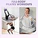 PAETA Pilates Ring Set – 14” Magic Circle (38 lbs Resistance), 9.8” Pilates Ball, 5 Resistance Bands, and Exercise Guide Included for Home Workouts(Purple)