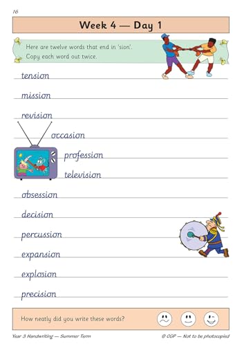 KS2 Handwriting Year 3 Daily Practice Book: Summer Term (CGP Year 3 Daily Workbooks) - Image 4