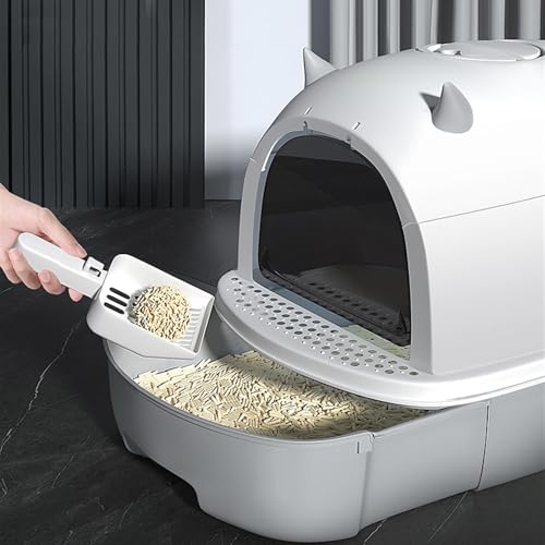 Arenero Cerrado para Gatos Grande con Bandeja y Tapa miniatura 5