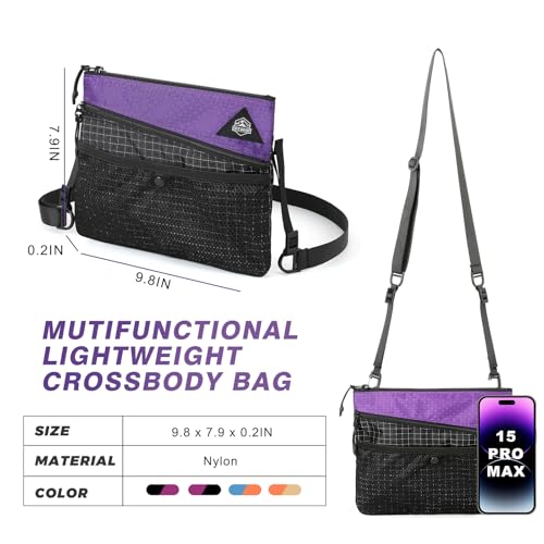 Lightweight Crossbody Bag Waterproof Women Shoulder Bag Men Small Crossbody Purse Suitable for Travel, Commuting2