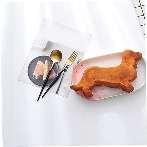 Molde de silicona de perro dachshund para hornear repostería y chocolates 6