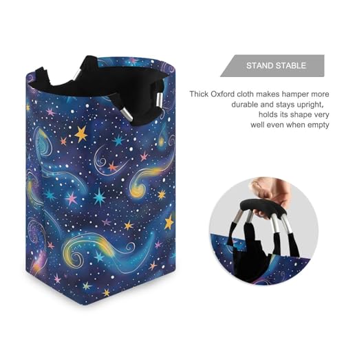 Panier à linge pliable espace lune parfait pour simplifier la routine familiale - 4