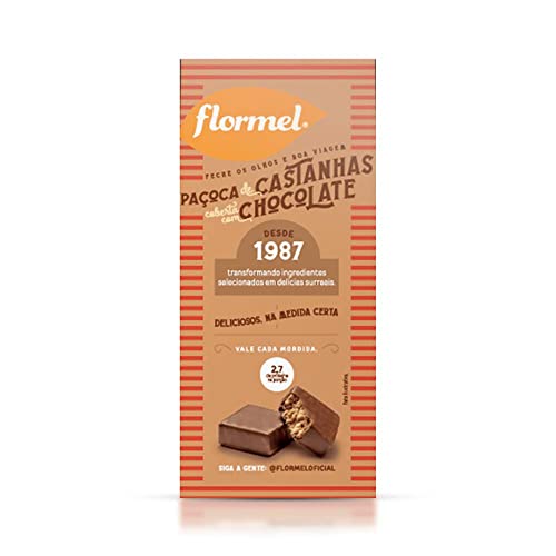 Paçoca de Castanha Chocolate Zero - Flormel 22g