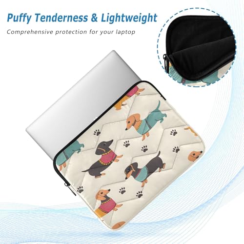 Funda para portátil ALAZA 15.6 pulgadas patrón perro miniatura 5