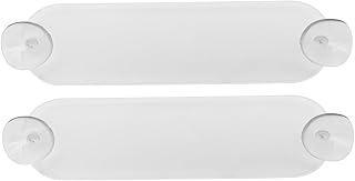 2 PCS EZ Pass Holders, Transponder Holder with Adhesive and Strong Suction Cups, Toll Pass Windshield Mount, Universal for All Major Toll Passes (Transparent)