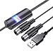 USB IN-OUT MIDI Cable Converter, LiDiVi Professional Piano Keyboard to PC/Laptop/Mac MIDI Adapter Cord for Home Music Studio - 6.5Ft
