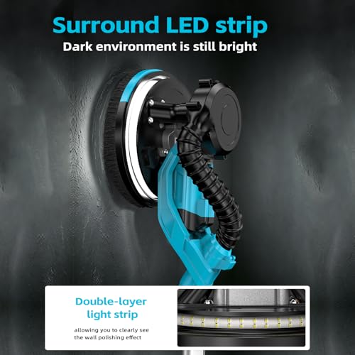 9-Speed Drywall Sander with LED