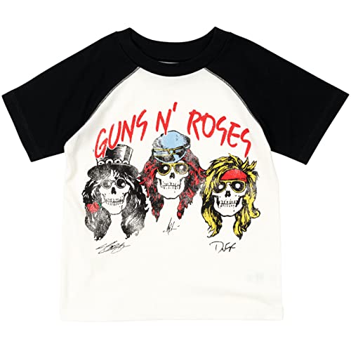 Guns N’ Roses N Little Boys 3 Pack Pullover Graphic T-Shirts Black/Grey/White 6 #TOP1
