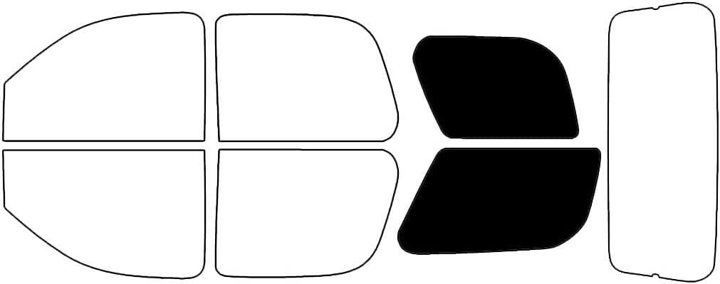 Rvinyl Window Tint Kit Compatible with GMC Yukon 2007-2014 - Cargo - 5%