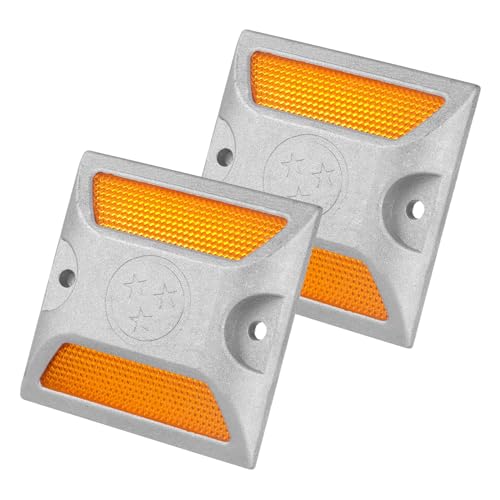 Marcadores Reflectores de Pavimento de Aluminio 2 pzas miniatura 1