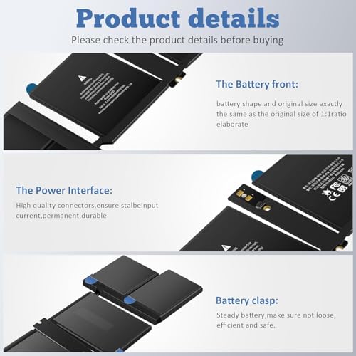 Image of A2485 A2527 Laptop Battery for Ma /Book Pro 16 inch (Late 2021) EMC3651 MK1E3LL /A MK183LL /A MK1F3LL /A MK193LL /A MK1H3LL /A MK1A3LL /A (A2485 / A2527)