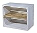 Caisse à fruits en bois blanche avec surface ignifuge – Belle caisse à fruits en blanc et plaquée pour étagère à chaussures et étagère à livres – Étagère murale – Étagère à fruits 50 x 40 x 30 cm
