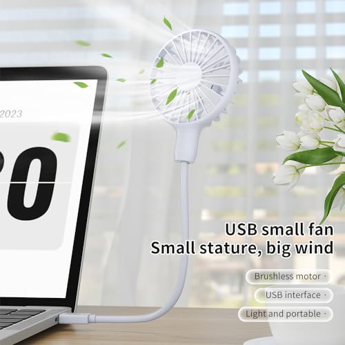 Tertran X32 Usb Fan, Mini Portable Fan For 360° Rotation, Small Personal Fan For Home Office, Desk Fan Compatible With All Usb Outputs Such As Laptop/Power Bank/Plug, Pocket Fan For Travel Commute thumb #1