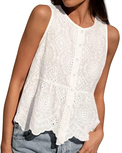 BTFBM Womens Tank Tops 2026 Summer Casual Sleeveless Button Down