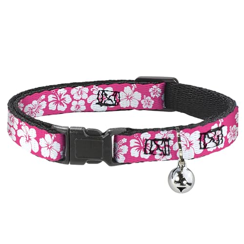 Collar de gato Breakaway rosa ajustable de 0.5 pulgadas de ancho 2