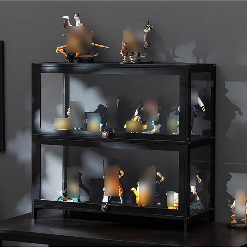 Figure Display Case,Display Cases for Collectibles,Display Cabinet with Acrylic,Quick Installation,Strong Load-Bearing Capacity,Sealed Dustproof,for Playroom, Bedroom. (Col