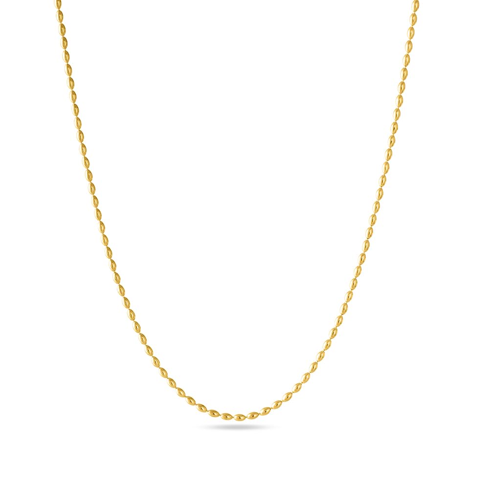 palmonas 18k Gold Plated Gold Beaded Necklace for Women - Gift for Girls & Women | Waterproof & Anti-Tarnish Necklace-picture-26