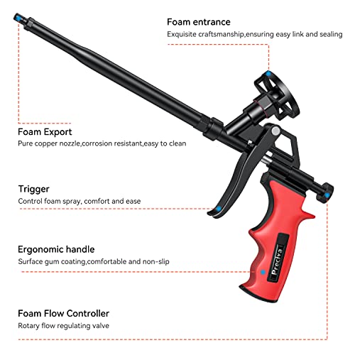 Preciva Schaumpistole für Bauschaum PU Expanding Foam Gun