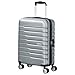 American Tourister Flashline - Spinner S, Equipaje de Mano, 55 cm, 34 L, Plata (Sky Silver)