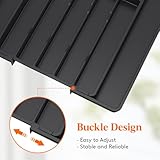 Lifewit Cutlery Drawer Organiser, Extendable Cutlery Tray, 8 Compartments, Kitchen Drawer Organiser Utensil Spoons Forks Knives, Medium, Black - Image 6