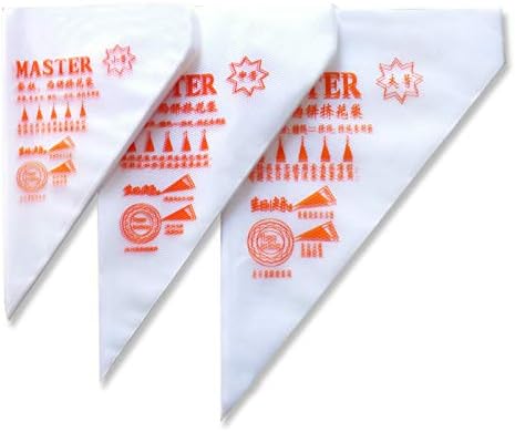 100 PCS Piping Bag Small/Medium/Large Disposable Cream Icing Bag for Cake Icing Cupcakes Cookies Macarons Dessert Decorating (Small)