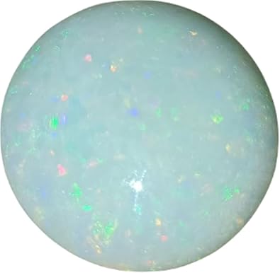 1 Piece Natural Rainbow Fire Ethiopian Opal 24x24mm Round Shape Cabochon cut loose gemstone for Jewelry making.