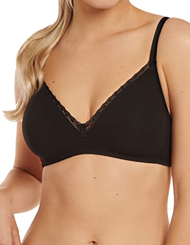 Lisca INES 20282 Soutien-gorge en coton non rembourré sans armature pour femme, Zircone, 110B